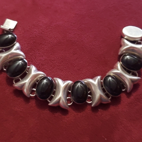 Onyx Sterling Silver bracelet - Picture 2 of 5